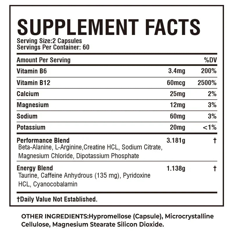 Sport Pre Workout Supplement
