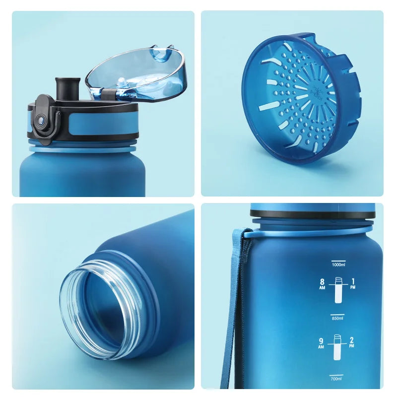 UZSPACE 1L Sports Water Bottle