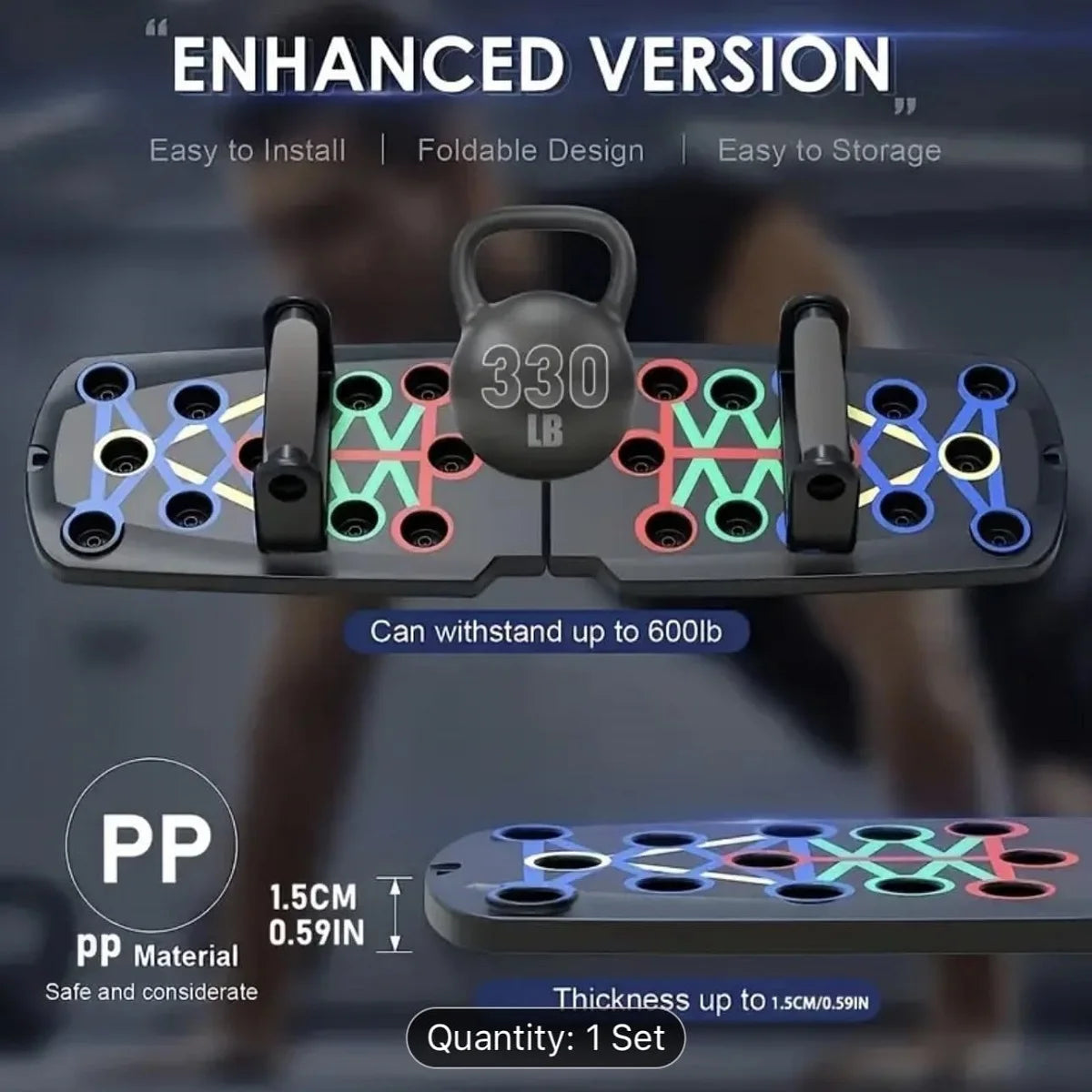 Solid Push Up Board Home Workout Equipment