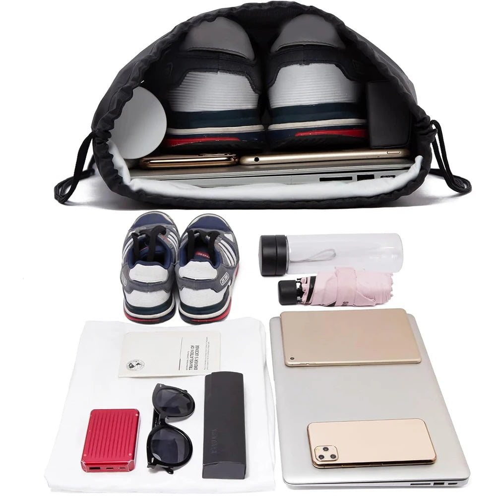 Lightweight Durable Polyester Drawstring Backpack