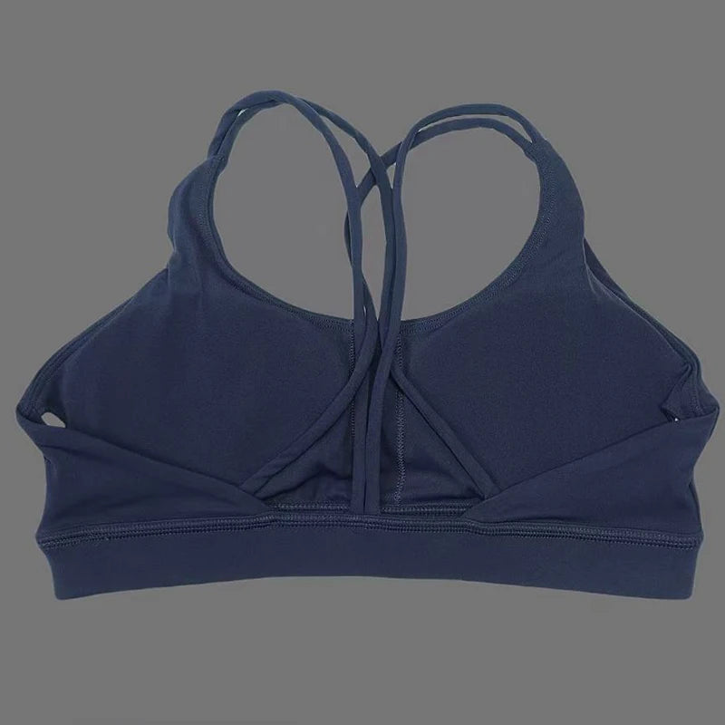 Solid color soft women's yoga bra