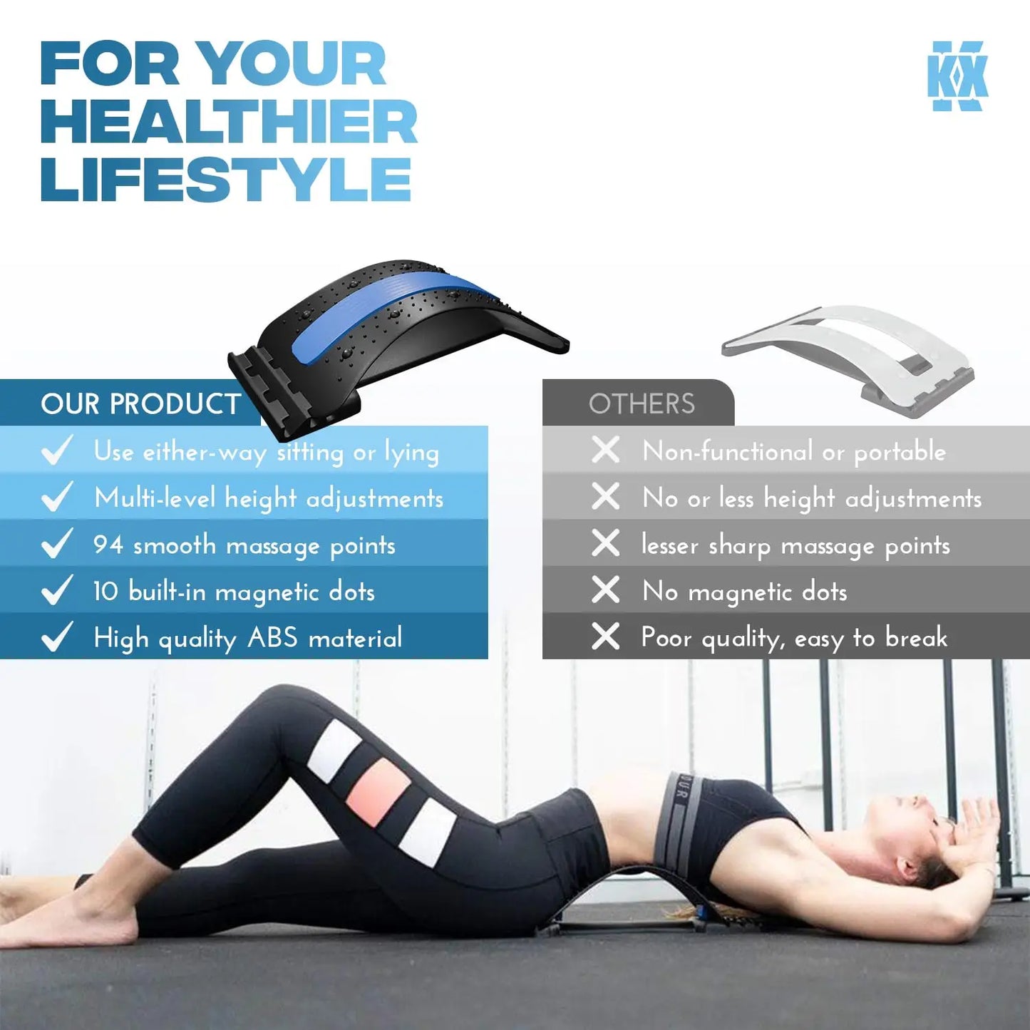 spine correction lumbar matt